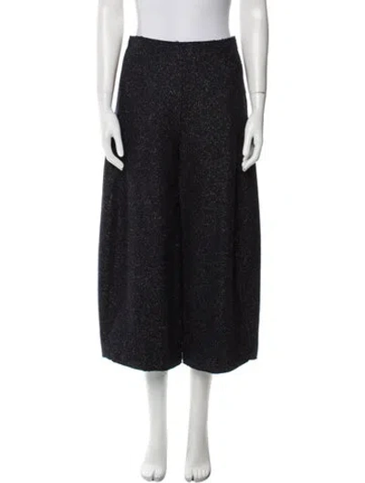 Pre-owned Cos Wool Wide Leg Pants In Black