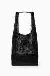 COS WOVEN TOTE - LEATHER