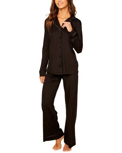 Cosabella 2pc Bella Relaxed Top Pant Set In Brown