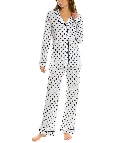 Cosabella 2pc Bella Top & Pant Set In White