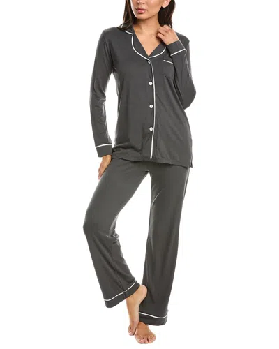 Cosabella 2pc Bella Top Pant Pajama Set In Gray