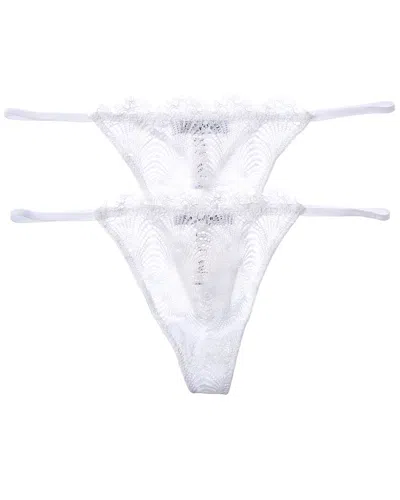 Cosabella 2pk Allure G-string In White