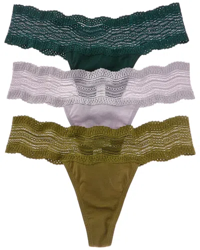 Cosabella 3pk Dolce Thong In Multi