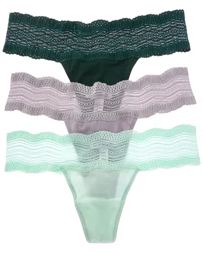 Cosabella 3pk Dolce Thong In Multi