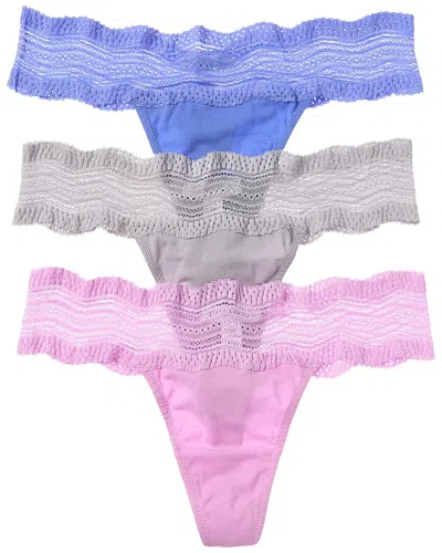 Cosabella 3pk Dolce Thong In Multi