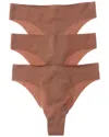 Cosabella 3pk Free Cut Micro High-waist Thong In Multi