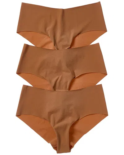 Cosabella 3pk Free Cut Microfiber Hotpant In Brown