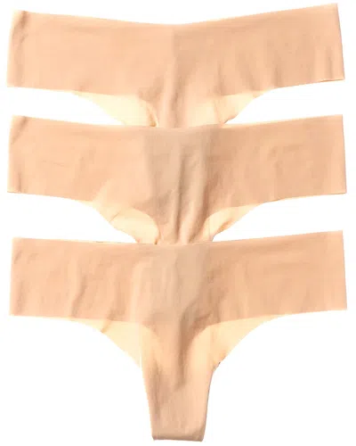Cosabella 3pk Free Cut Microfiber Thong In Neutral