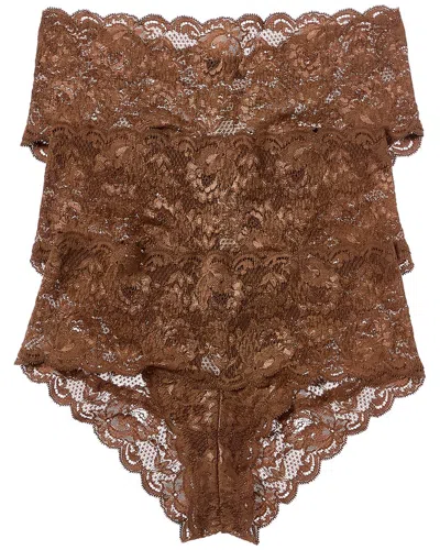 Cosabella 3pk Hottie Hotpant In Brown