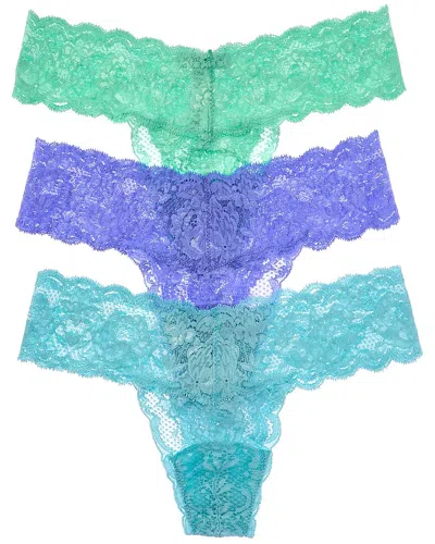 Cosabella 3pk Never Say Never Lowrider Thong In Multi