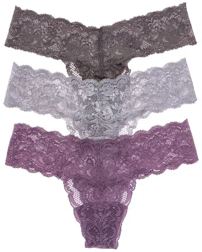 Cosabella 3pk Never Say Never Lowrider Thong In Multi