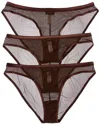 Cosabella 3pk Soire Confidence Bikini In Brown