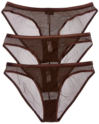 Cosabella 3pk Soire Confidence Bikini In Brown