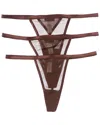 Cosabella 3pk Soire Confidence G-string In Multi