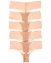 Cosabella 5pk Dolce Thong In Brown