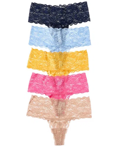 Cosabella 5pk Never Say Never Comfie Thong In Multi