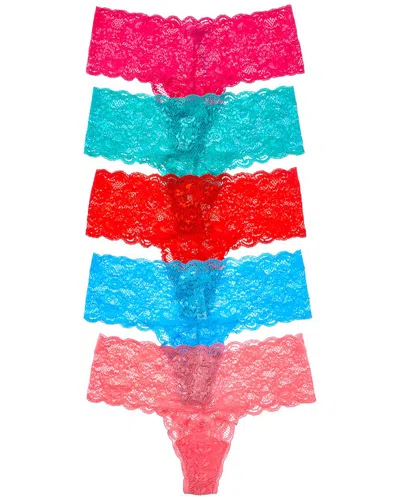 Cosabella 5pk Never Say Never Silk Comfie Thong Gift Set