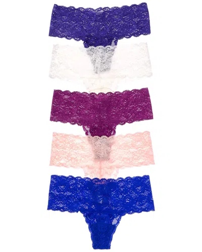 Cosabella 5pk Never Say Never Silk Comfie Thong Gift Set