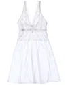 Cosabella Allure 2pc Babydoll & G-string Set In White