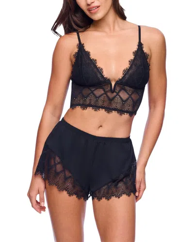 Cosabella Allure 2pc Sleep Cami Boxer Pl Set In Black