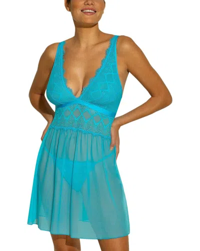Cosabella Allure Babydoll In Blue