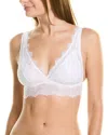Cosabella Allure Plunging Lace Bralette In White