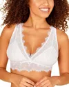Cosabella Allure Plunging Lace Bralette In White