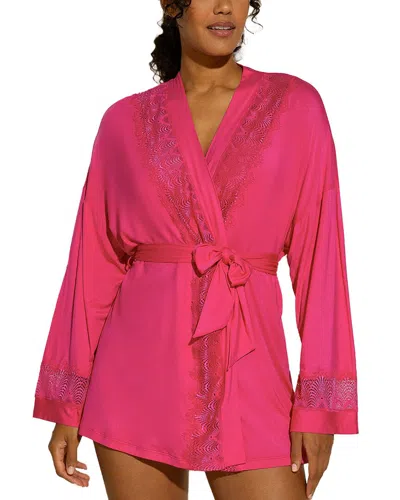 Cosabella Allure Robe In Pink