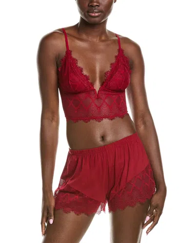 Cosabella Allure Sleep Cami Boxer Set In Brown