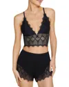 Cosabella Allure Sleep Cami Boxer Shorts Pajama Set In Black