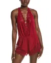 Cosabella Allure Sleep Teddy Sindoor Red In Pink