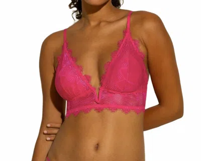 Cosabella Allure V Wire Bralette In Flori Pink