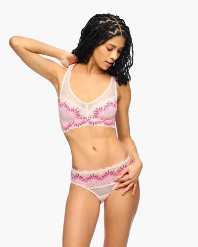 Cosabella Amalia Bralette Bra Womens Sheer Racerback Wireless Buu283 In Pink