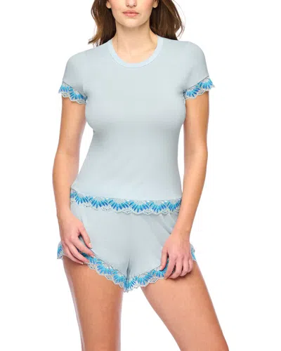 Cosabella Amalia Cap Sleeve Pajama Top In Fonta-fontana