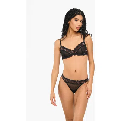 Cosabella Amalia Low Rise Thong In Black