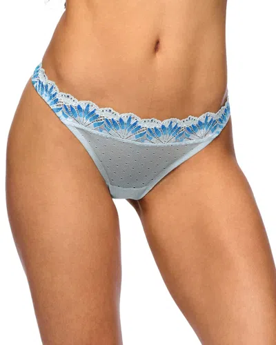 Cosabella Amalia Lowrider Thong In Blue
