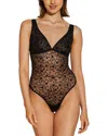 Cosabella Annabella Flock Teddy In Black