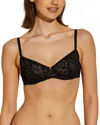 Cosabella Annabella Flock Underwire Bra In Black