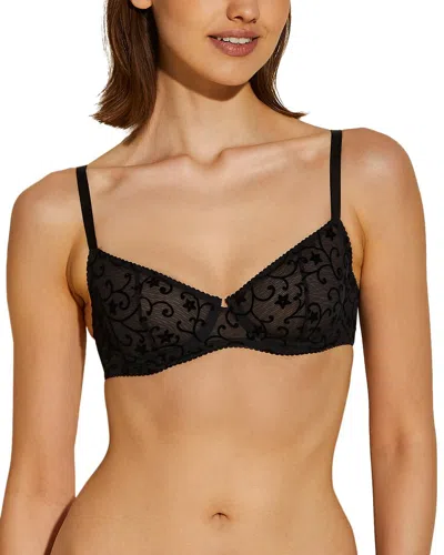 Cosabella Annabella Flock Underwire Bra In Black