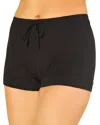Cosabella Bella Pajama Boxer Shorts In Black/black