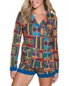 Cosabella Bella Printed Comfort 3pocket Top Boxer Set In Multi