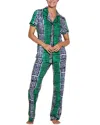 Cosabella Bella Printed Top Pant Pajama Set In Multi