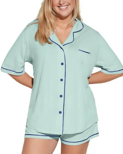Cosabella Bella Top & Boxer Set In Blue