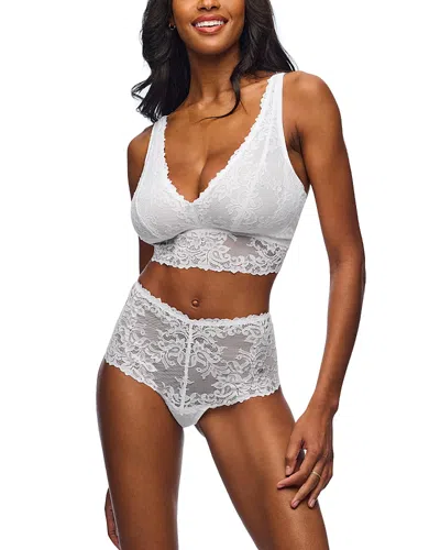 Cosabella Carmela Curvy Plunge Bralette In White
