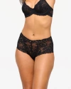 Cosabella Carmela High Rise Cheeky Brief In Black