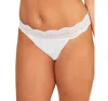 Cosabella Ceylon Lace Trim Low Rise Boyshorts In White