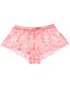 Cosabella Courtney Lace Boxer In Pink