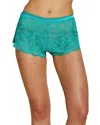 Cosabella Courtney Lace Boxer In Green