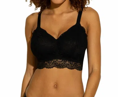 Cosabella Courtney Wireless Fashion Curvy Bralette In Black