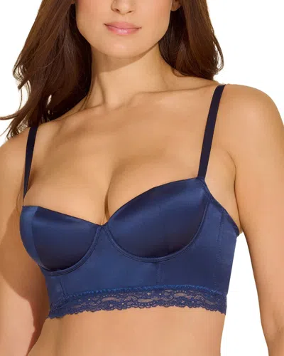 Cosabella Dena Cropped Bustier In Blue